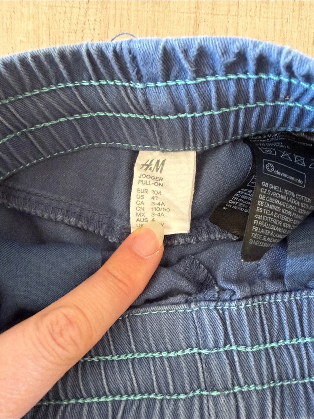 H&M Kids Joggers Set in Blue and Light Teal